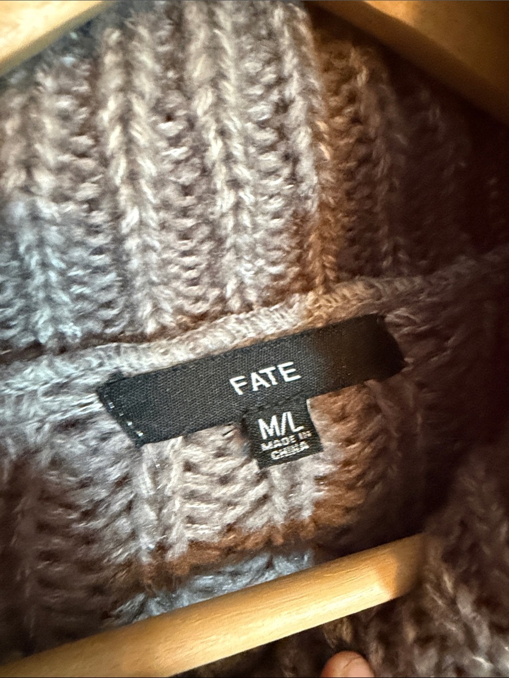 FATE Janice Cable Knit Turtleneck Sweater - Picture 2 of 7